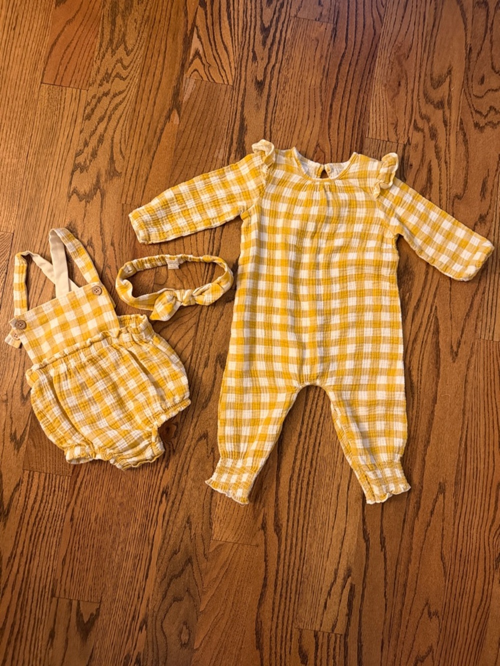 Mud Pie Girls Bundle Bubble Romper and Jumpsuit